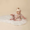 Robe Empire Imp Fleur Blnc RISE Little Earthling
