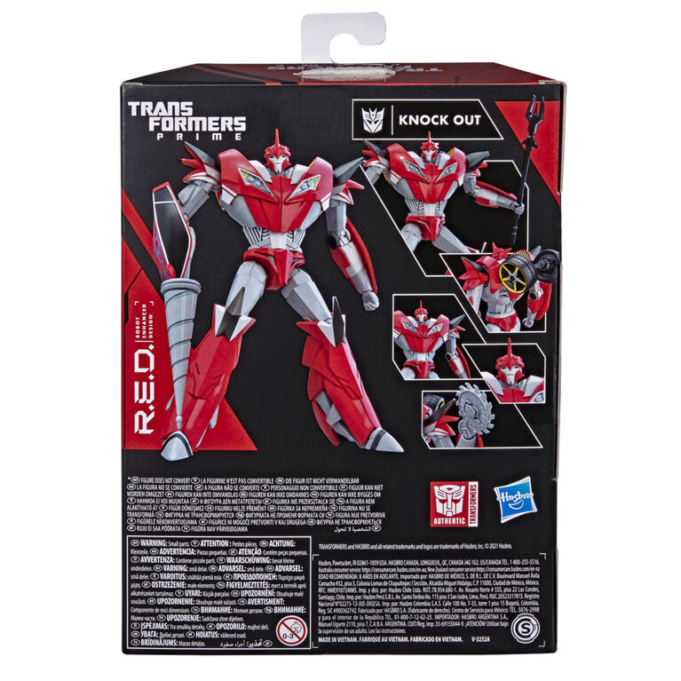 Transformers R.E.D. [Robot Enhanced Design] Transformers: Prime Knock Out, Non-Converting Figure, Ages 8 and Up, 6-inch