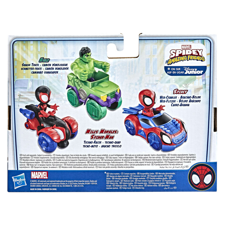 Spidey and His Amazing Friends Spidey Action Figure And Web-Crawler Vehicle