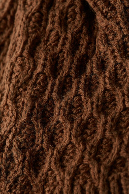 Bonnet Pompom Brun P&acirc;le RISE Little Earthling