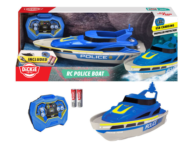 Dickie Toys - RC Police Boat - English Edition