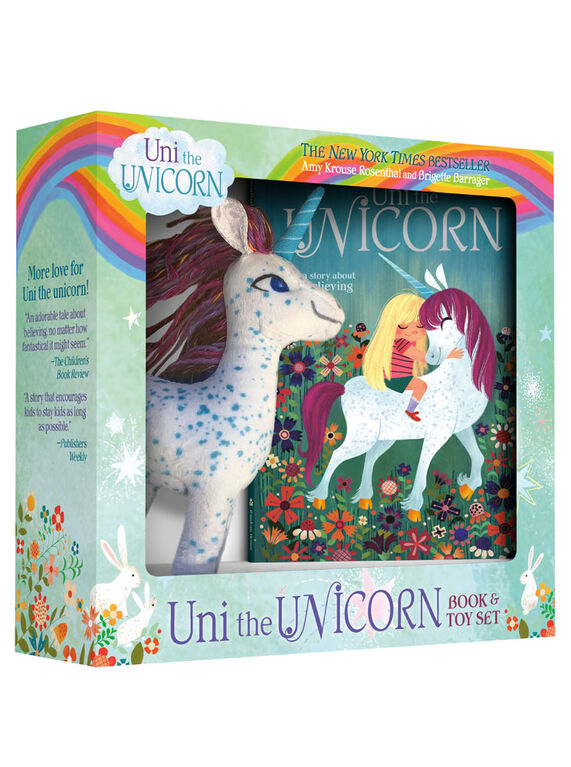 Uni the Unicorn Book and Toy Set - Édition anglaise