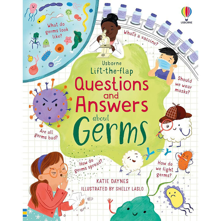 Lift-The-Flap Questions and Answers About Germs - English Edition