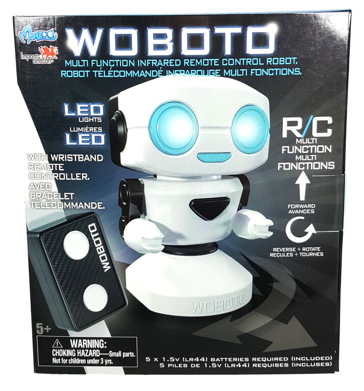 Woboto télécommandé avec yeux illuminés (avec manette bracelet).