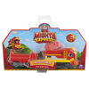 Mighty Express, Petit train Push and Go Nate le rapide avec wagon de cargaison, jouets pour enfants à partir de 3 ans
