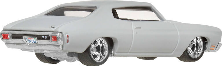 Hot Wheels Cars, Premium Fast & Furious 1970 Chevelle SS (rouge) voiture pour adultes collectionneurs