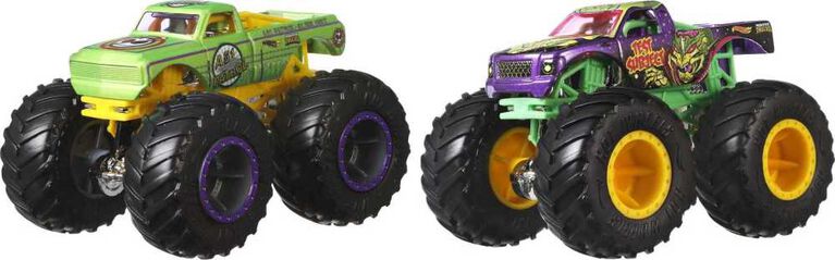 Hot Wheels Monster Trucks Demolition Doubles MOTOSAURUS vs. MEGA WREX 1:64  Scale Vehicle 2-Pack - The Toy Barn