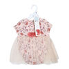 Baby Mode Ensemble barboteuse tutu 2 pi&egrave;ces : rose floral 12 mois