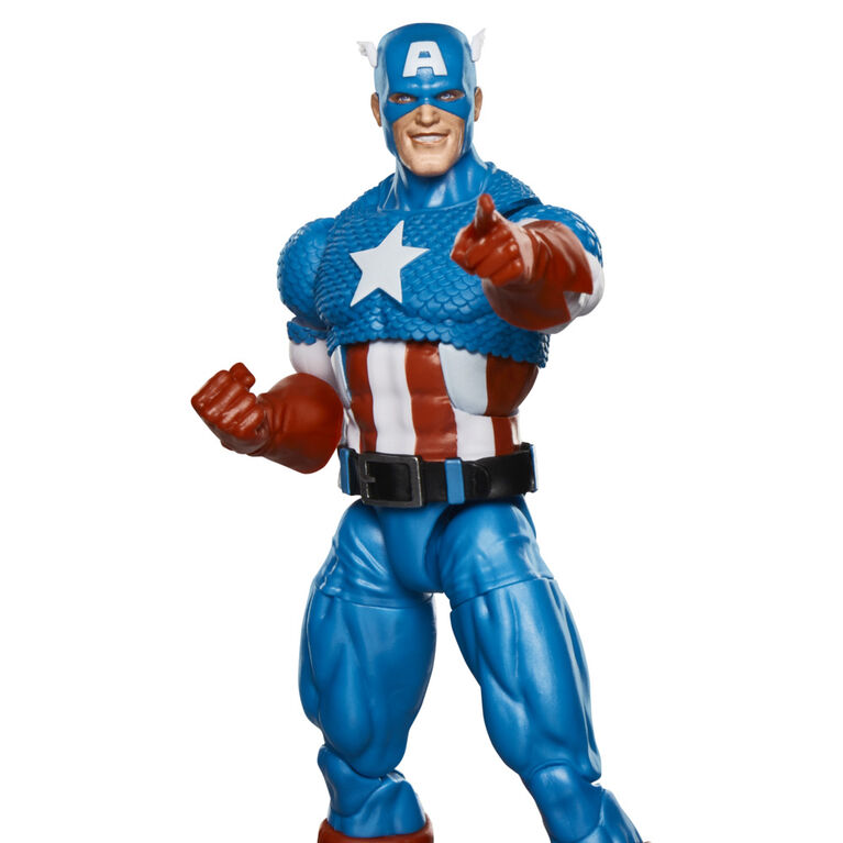 Marvel Legends Series Captain America, Avengers Retro Marvel Comics Secret Wars Collectible 6 Inch Action Figure