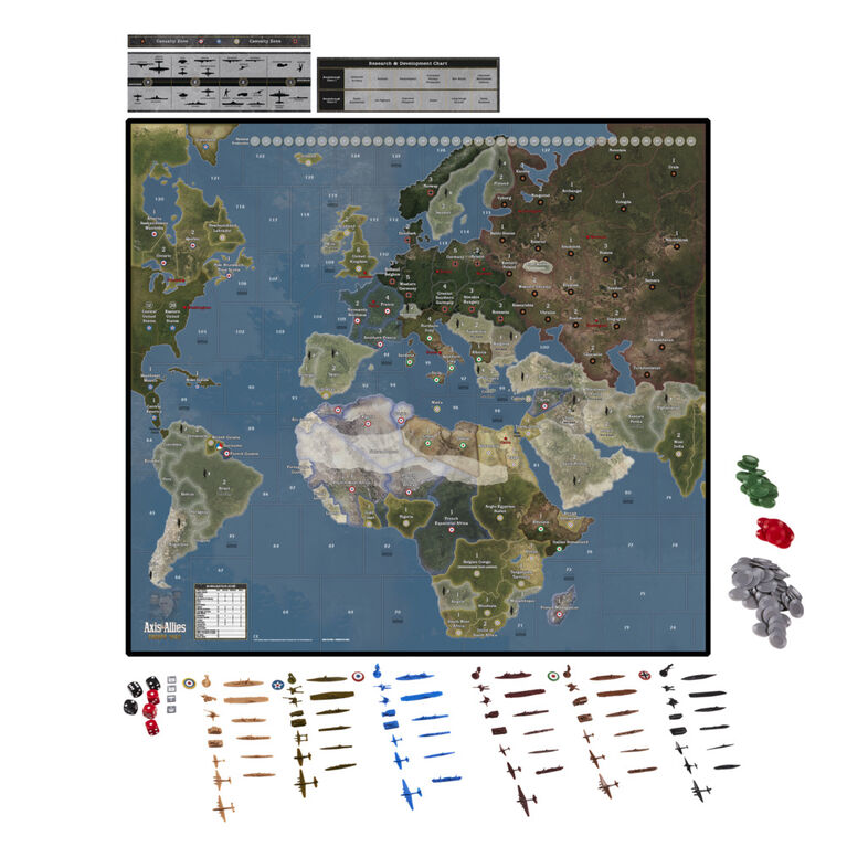 Avalon Hill Axis and Allies Europe 1940 2e édition, jeu de stratégie Seconde Guerre mondiale - Édition anglaise