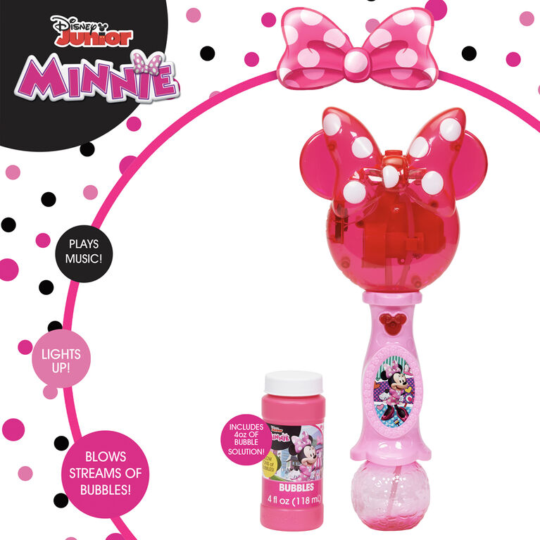 Minnie Mouse Light & Sound Musical Bubble Wand