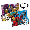 Marvel Avengers, 100-Piece Reversible Jigsaw Puzzle Double-Sided Hulk Thanos Iron Man Thor Black Widow Captain America