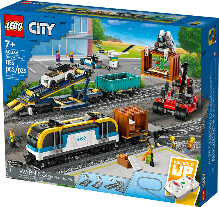 LEGO City Le train de marchandises 60336 Ensemble de construction (1 153  pièces) - Notre exclusivité