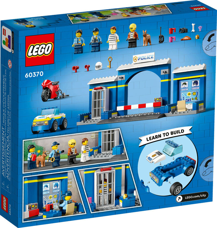 LEGO City La poursuite au poste de police 60370 Ensemble de jeu de construction (172 pièces)