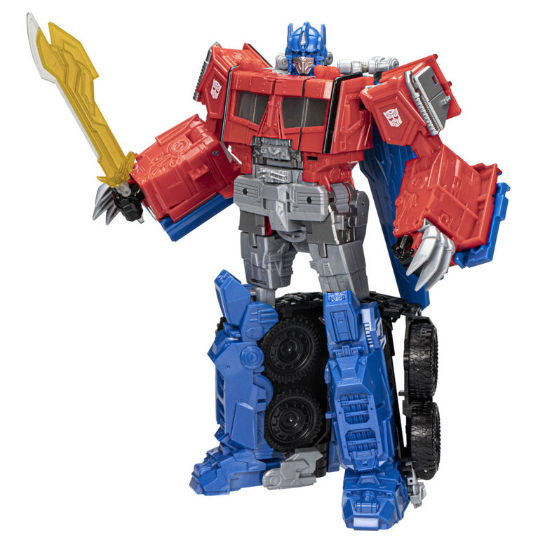 Transformers Toys Transformers: Rise of the Beasts Movie, Beast-Mode Optimus Prime Action Figure, 10-inch
