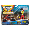 Monster Jam, Official Pirate's Curse 1:64 Scale Monster Truck and 5-Inch Captain Black Creatures Action Figure Set