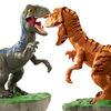 Rock 'Em Sock 'Em Robots Blue vs Atrociraptor Jurassic World Dominion Game