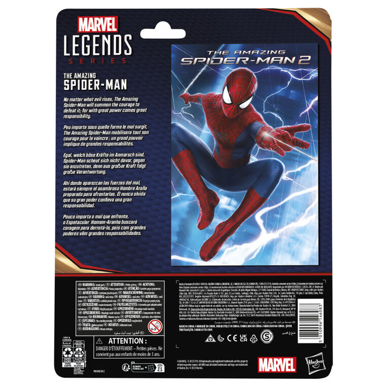 Hasbro Marvel Legends Series The Amazing Spider-Man, The Amazing Spider-Man 2 6 Inch Marvel Legends Action Figures