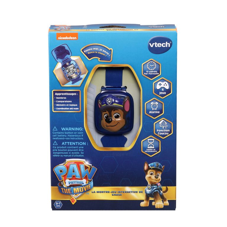 VTech PAW Patrol: The Movie: Learning Watch - Chase - French Edition