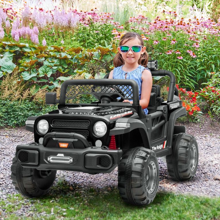 Voltz Toys Jeep with Remote, Black