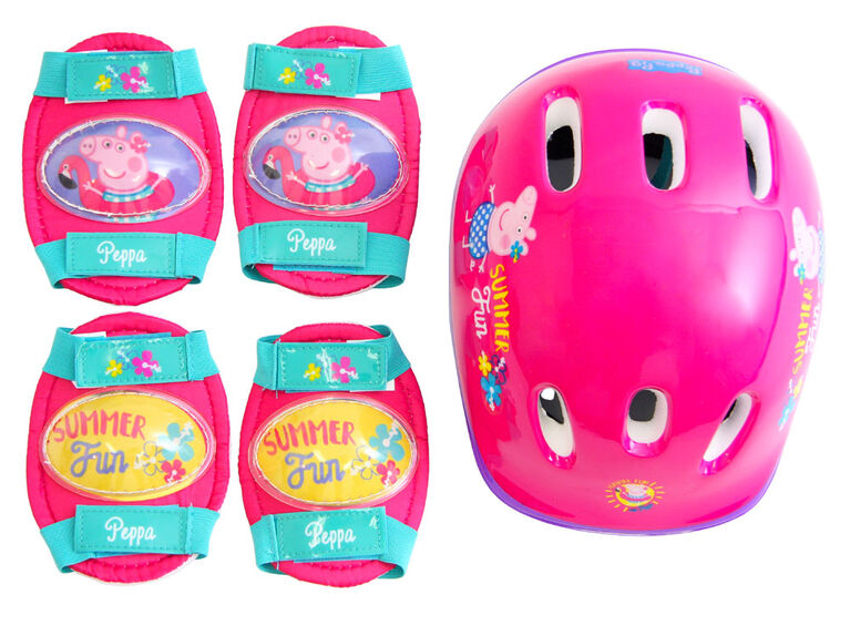 Peppa the Pig - Bike Helmet and Pad Set - Toddler