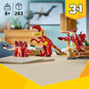 LEGO Creator 3 in 1 Fierce Dinosaur Building Toy for Boys, Girls, & Kids, Ages 8+ - 31379