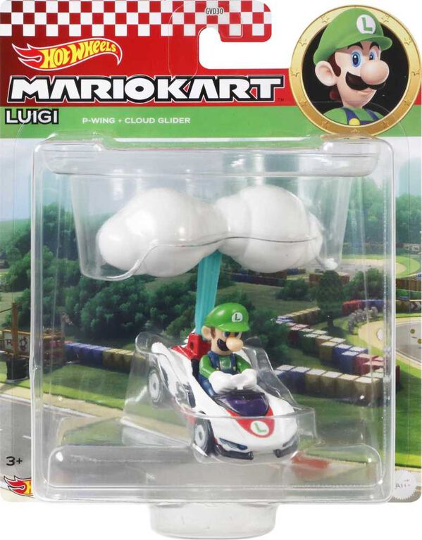 Hot Wheels - Mario Kart - LuigiP-Wing et Planeur nuages