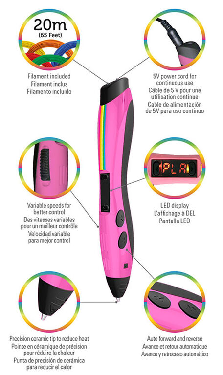Polaroid Draw 3d Pen Pink Toys R Us Canada