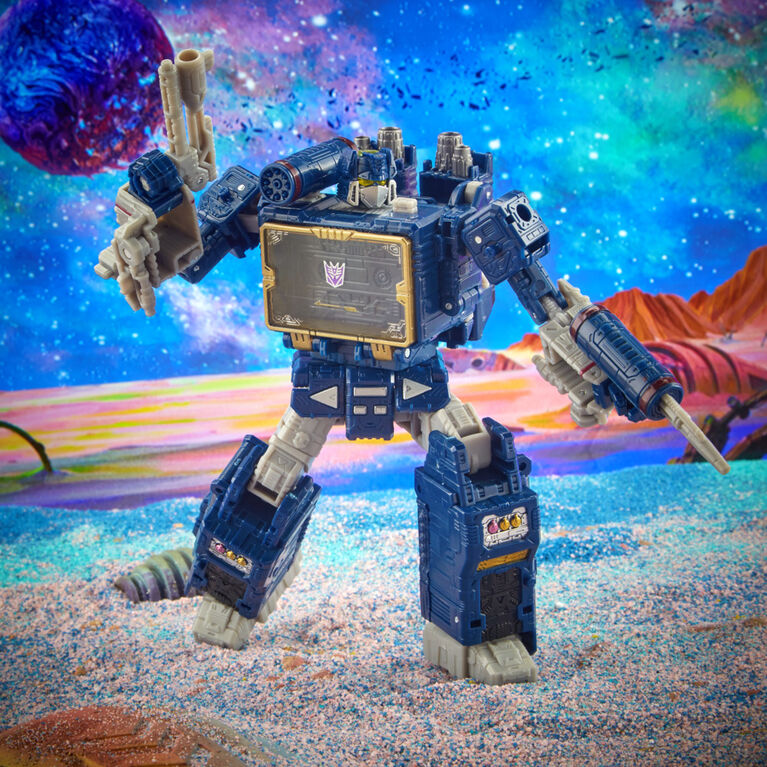 Transformers Generations Legacy, figurine Soundwave classe Voyageur