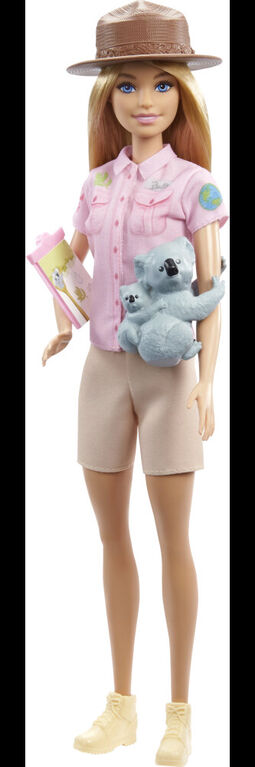 ​Barbie Zoologist Doll (12 inches), Role-play Clothing and Accessories: Koala and Baby Figure
