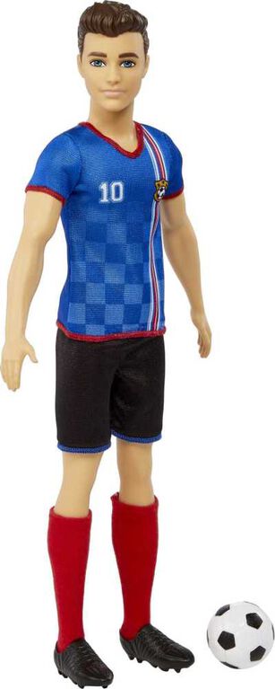 Barbie Soccer Doll, Blonde, #9 Uniform, Soccer Ball, Cleats, Socks