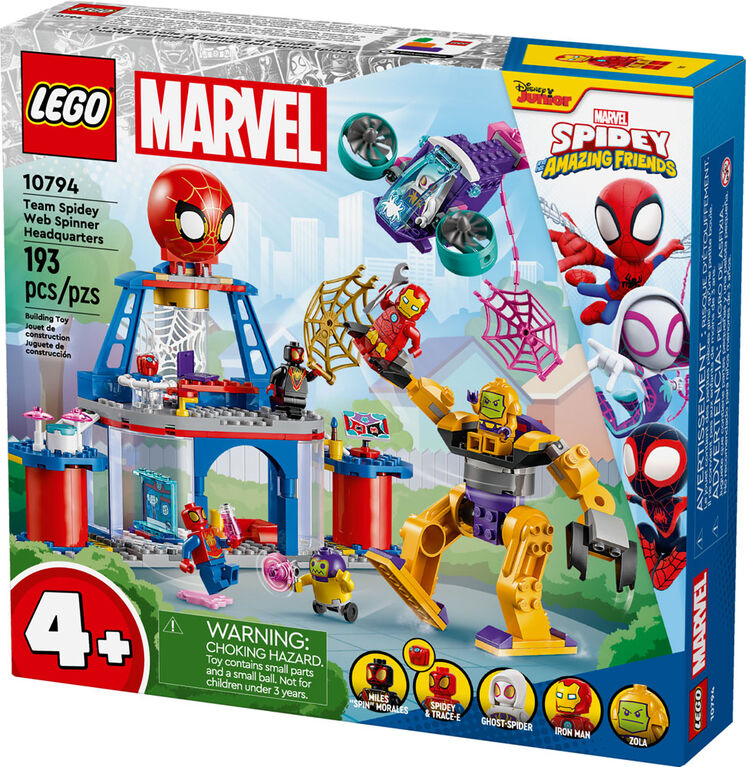 LEGO Marvel Team Spidey Web Spinner Headquarters Spider-Man Toy 10794