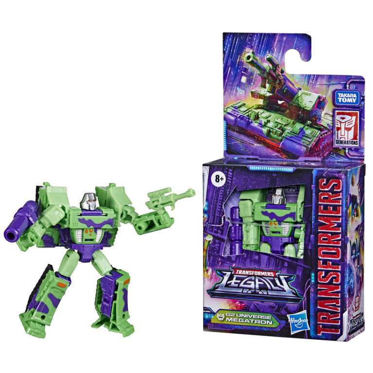 Transformers Toys Generations Legacy Core G2 Universe Megatron Action Figure, 3.5-inch