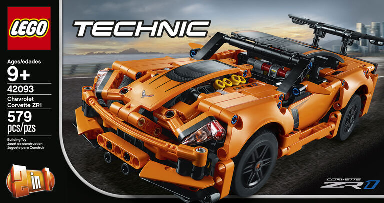 LEGO Technic Chevrolet Corvette ZR1 Supercar 42093 Bauset, Neu 2019 (579  Teile) : : Jeux et Jouets