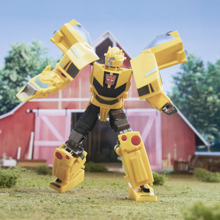 Transformers EarthSpark, figurine Bumblebee classe Deluxe de 12,5 cm