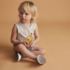 3-6m short bouffant en tricot - gris chiné
