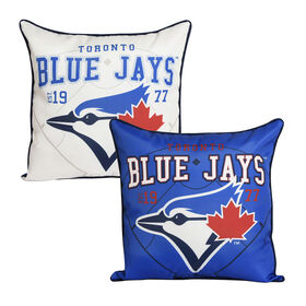 MLB Toronto Blue Jays Reversible Décor Pillow, 18”x18”