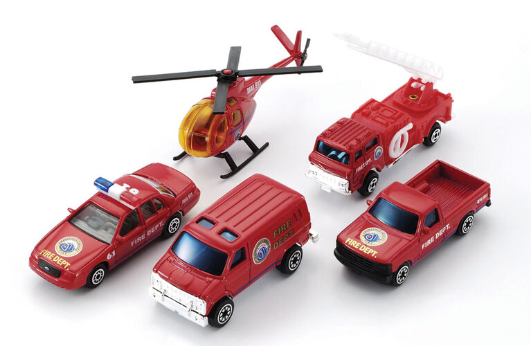 5-piece City Team Die-Cast Gift Set - English Edition