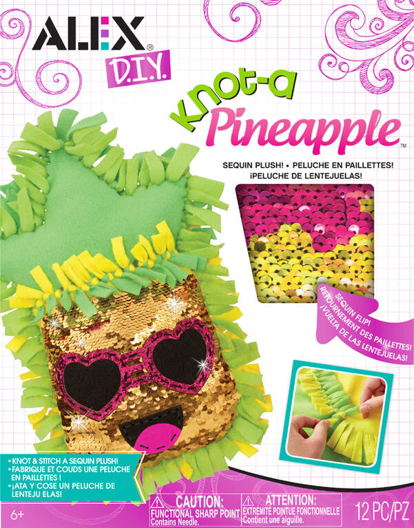ALEX DIY Knot-a Sequin Pineapple