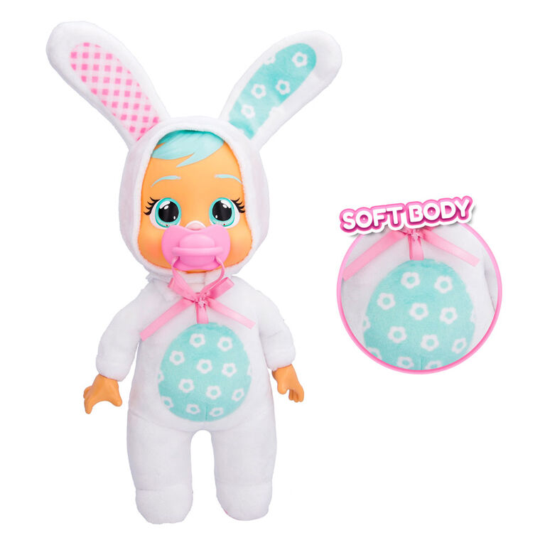 Cry Babies Tiny Cuddles Bunnies  - 9" Baby Doll | Pastel Easter Themed Bunny Pajamas