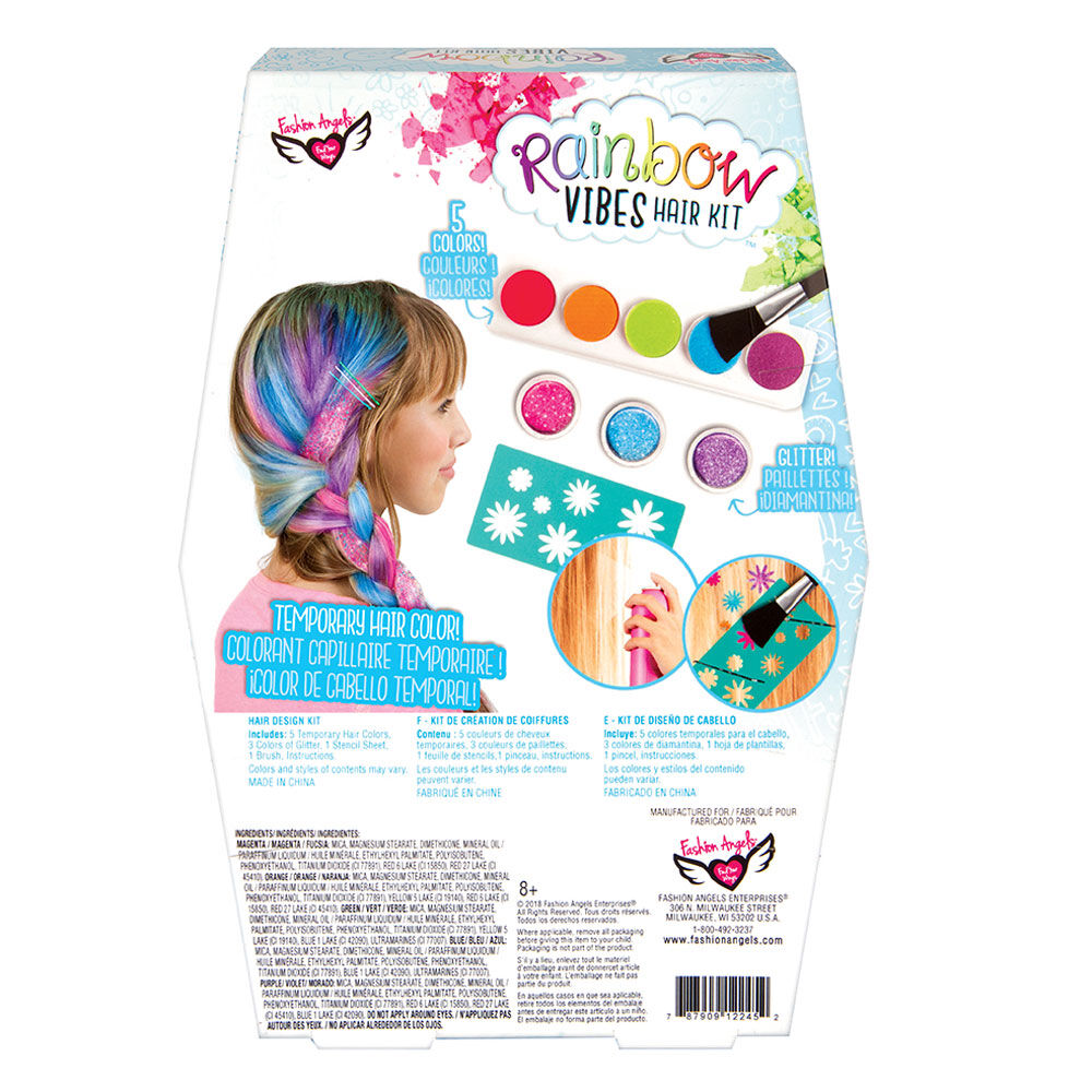 Fashion Angels - Rainbow Vibes Hair Design Set