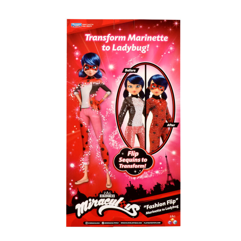 Miraculous "Fashion Flip" Doll - Marinette To Ladybug
