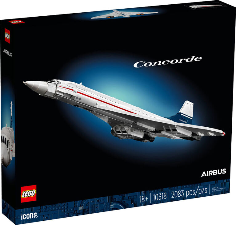 LEGO Icons Le Concorde 10318 Ensemble de construction (2 083 pièces)