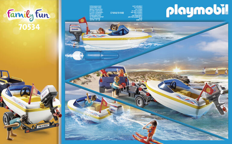 Véhicule tout terrain et bateau, Playmobil Family Fun
