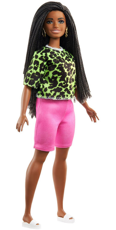 Barbie Fashionistas - Poupée 144 avec nattes et look néon