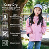 Kids Fleece Lined Rain Jackets | Minty Forest - 3T (3-4Y)