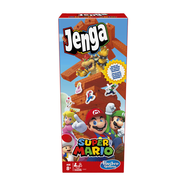 Jenga: Super Mario Edition Game, Block Stacking Tower Game