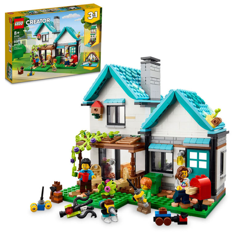 LEGO Creator Cozy House 31139 Building Toy Set (808 Pieces)