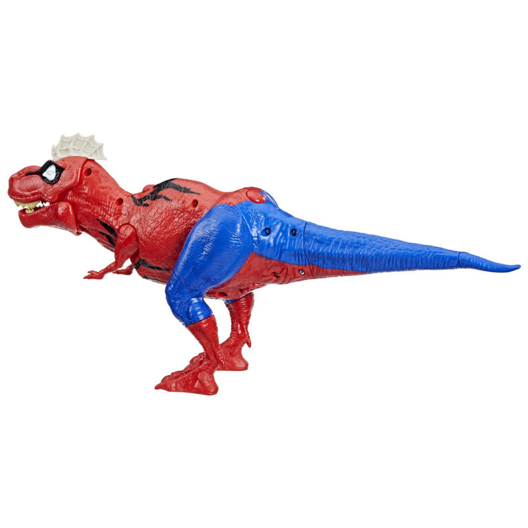 Marvel Spider-Man Dinosaure Spider-Rex avec sons et tir de projectile, jouet de super-héros