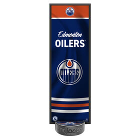 NHL Edmonton Oilers decorative plaque and puck holder